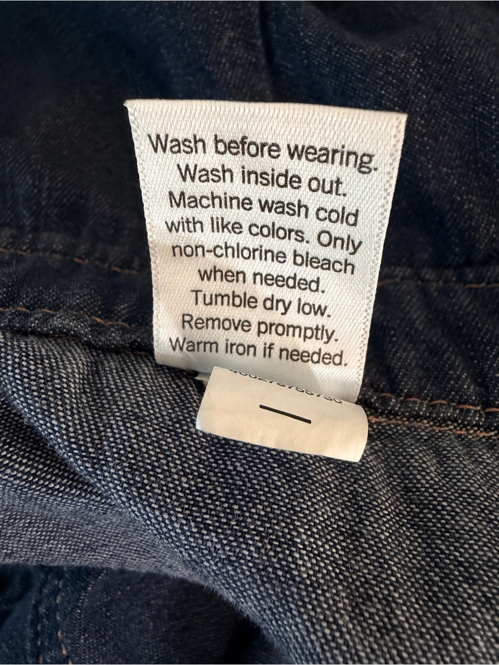 Sonoma Blue Denim Dress Size 10 Button Front Cotton Pockets - Picture 12 of 12